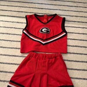 Red Cheerleader Outfit with Logo